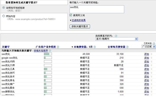 关键字工具